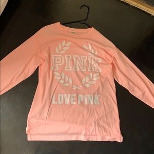 Victoria secret pink Long sleeve tee shirt